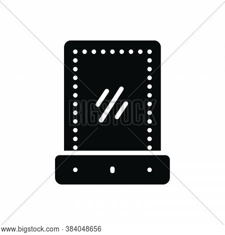 Black Solid Icon For Vanity-mirror Vanity Mirror Shiny Optics Reflector Furniture Glass Reflection A
