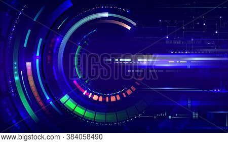 Blue Tech Background. For Your Own Design.
