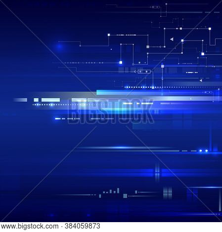 Blue Technology Background. For Your Oun Design.