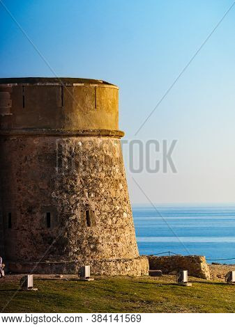 Coastal Fortification, Castle Near The Town Of Los Banos De Guardias Viejas, Almer