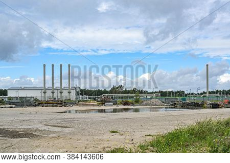 Nord Stream Landfall Construction Site In Lubmin Near Greifswald, Natural Gas Pipeline Through The B