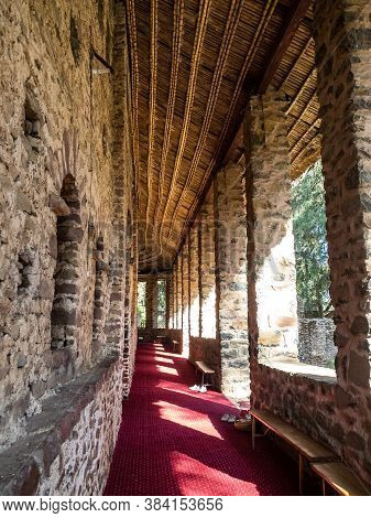 Gondar, Ethiopia - Feb 06, 2020: Church Of Debre Berhan Selassie In Gondar, Ethiopia.
