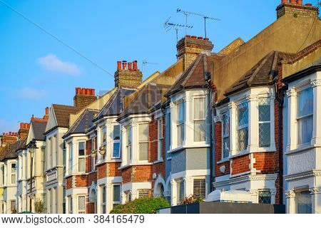 Traditional English Terraced Houses Around West Hampstead In London