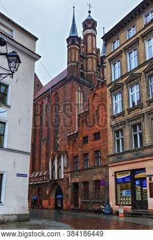 Torun, Poland - December 01, 2016: View Of The The Church Of The Assumption Of The Blessed Virgin Ma