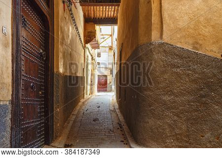 Fez, Morocco - May 31, 2017: View Of The Medina Quarter Of Fez. The Medina Of Fez Is Listed As A Wor