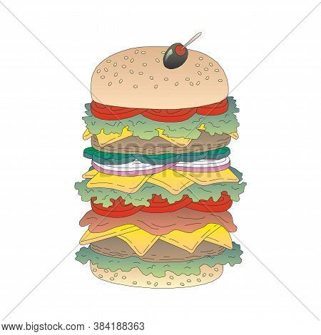 Hamburger Icon Isolated On A White Background In Eps10