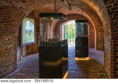 Gdansk, Poland - May 14, 2017: Interior Of The Open Museum In The Historical Fortifications On The G