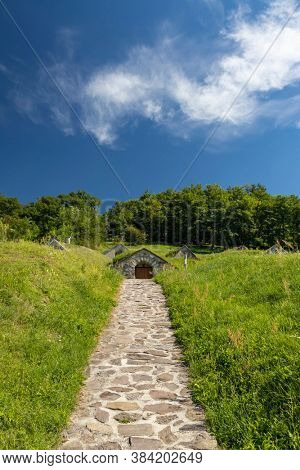 Gombos-hegyi pincesor in Hercegkut, UNESCO site, Great Plain, North Hungary
