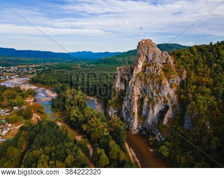 View From Above. Dersu Rock In The Village Of Kavalerovo. Under The Rock In 1903, Vladimir Arseniev 