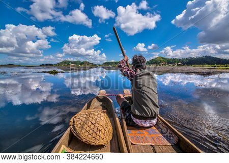 2nd November 2018 Loktak Lake Manipur India : Landscape View And Boating At Loktak Lake Manipur Indi