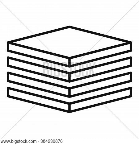 Tiler Stack Icon. Outline Tiler Stack Vector Icon For Web Design Isolated On White Background