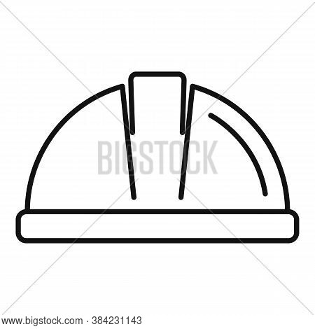 Tiler Helmet Icon. Outline Tiler Helmet Vector Icon For Web Design Isolated On White Background