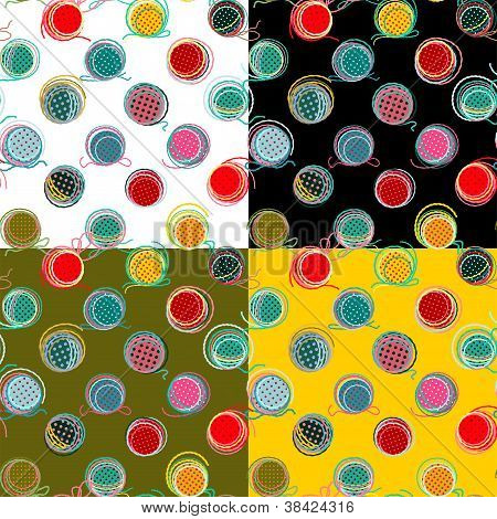 nahtlose Garn bunte BÃ¤lle Muster