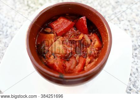 Georgian Eggplant Stew