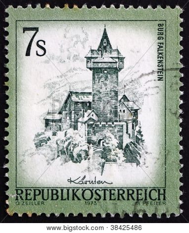 Castillo de Falkenstein estampilla 1973 de Austria, Carintia