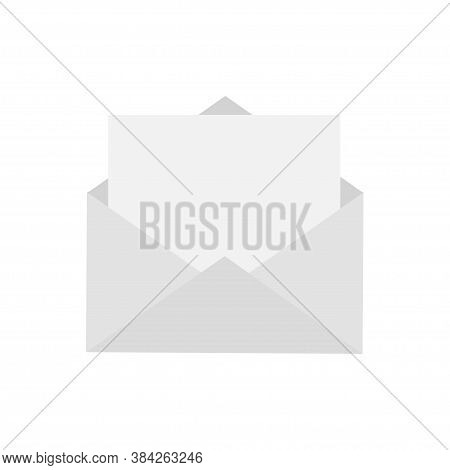 Template Messege On White Background. Email For Design. Notification Vector Concept.