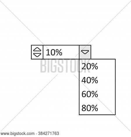 Web Banner With Menu. Vector Template Navigation Button Menu.