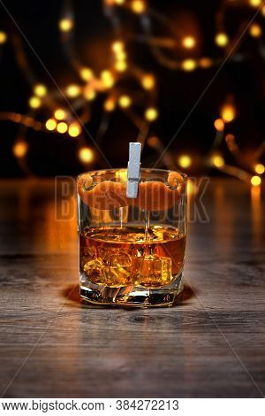 Сocktail Sharpie Mustache,  Includes: Dry Gin,   Amaro, Bitters , Decorated   Mustache Orange Peel .