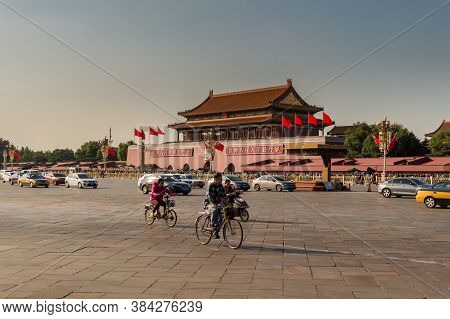 Beijing / China - September 27, 2014: The Tiananmen Or The Gate Of Heavenly Peace, Monumental Gate I