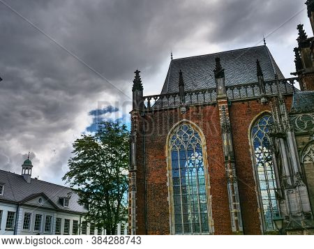 the city of zutphen at the river ijssel