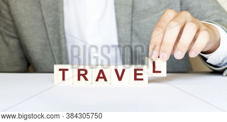 Magnifying Glass With Text Find New Job On Wooden Table.