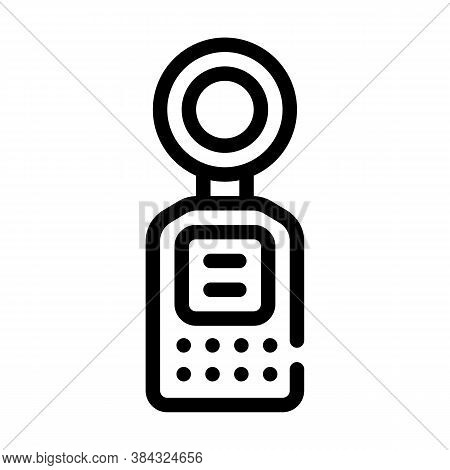 Light Meter Measuring Equipment Line Icon Vector Illustration