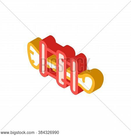 Ilizarov Apparatus Isometric Icon Vector Isolated Illustration
