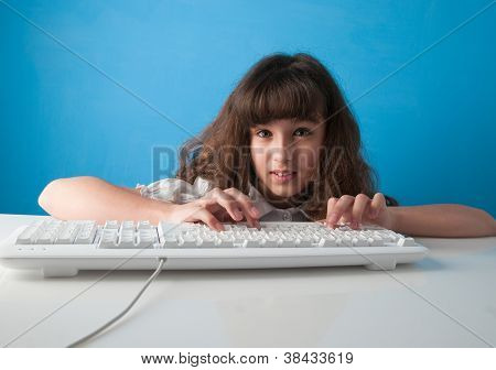 Girl With Computer