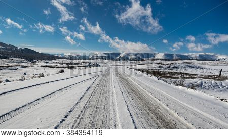 View Of Ulagan Highlands In Altay Mountains In The Winter, Siberia, Russia