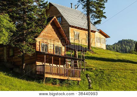 Hus på en skråning af Green Hill