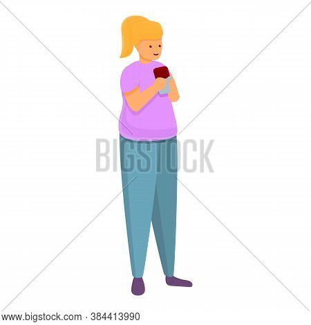 Chocolate Gluttony Icon. Cartoon Of Chocolate Gluttony Vector Icon For Web Design Isolated On White 