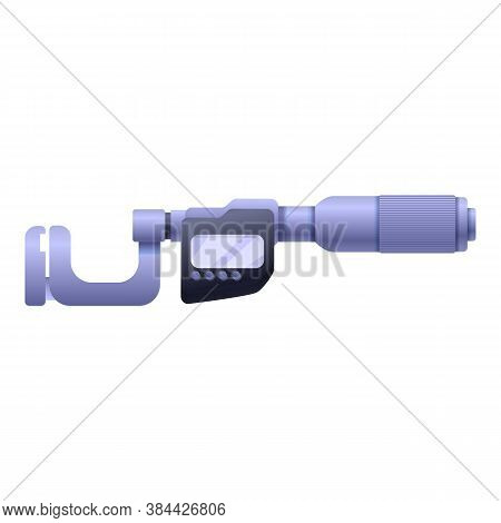 Construction Micrometer Icon. Cartoon Of Construction Micrometer Vector Icon For Web Design Isolated