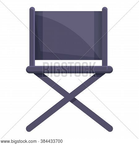 Cinema Director Chair Icon. Cartoon Of Cinema Director Chair Vector Icon For Web Design Isolated On 