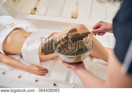 Bowl Of Body Mask For The Spa Treatment In Clinic
