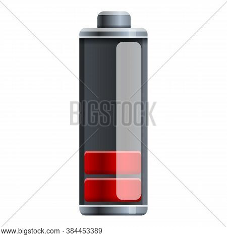 Low Capacity Battery Icon. Cartoon Of Low Capacity Battery Vector Icon For Web Design Isolated On Wh