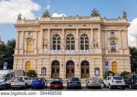 Neo-renaissance Style F. X. Salda Theatre With Rich Stucco Decoration And Sandstone Sculptures, Libe