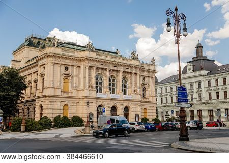 Neo-renaissance Style F. X. Salda Theatre With Rich Stucco Decoration And Sandstone Sculptures, Libe