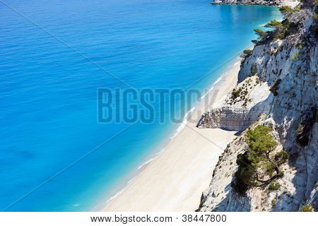 Hvid Egremni Beach (lefkada, Grækenland)