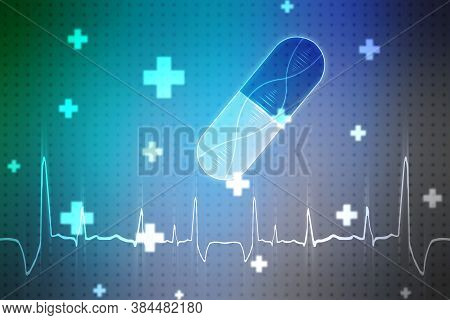 Dna Structure, Abstract Medical And Healthcare Background,abstract Technogoly Science Concept Dna Fu