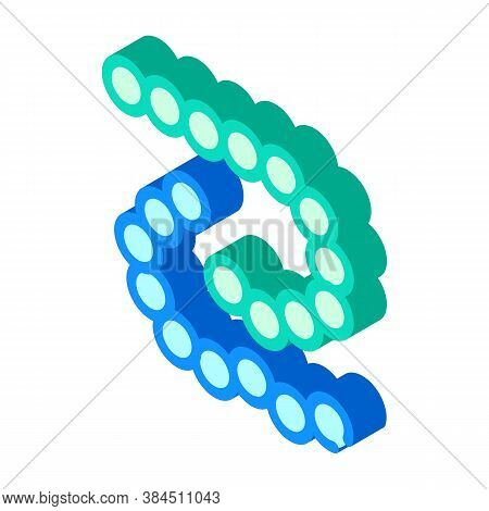 Bacillus Anthracis Isometric Icon Vector Isolated Illustration