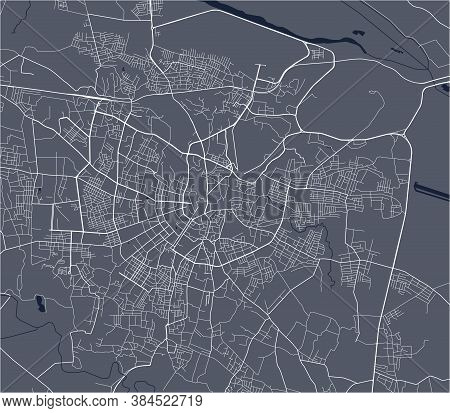 Map Of The City Of Samarkand, Uzbekistan