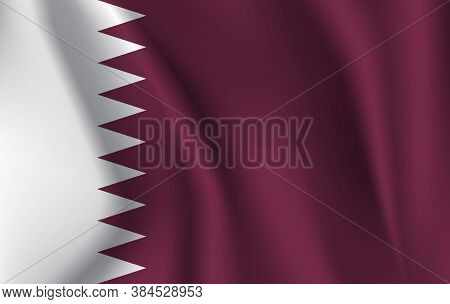 Original And Simple Qatar Flag Isolated Vector In Official Colors And Proportion Correctly