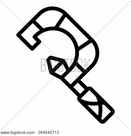 Micrometer Icon. Outline Micrometer Vector Icon For Web Design Isolated On White Background