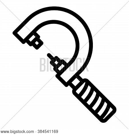 Control Micrometer Icon. Outline Control Micrometer Vector Icon For Web Design Isolated On White Bac
