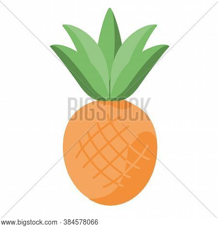 Isolated Pinneapple Beach Summer Holiday Icon- Vector