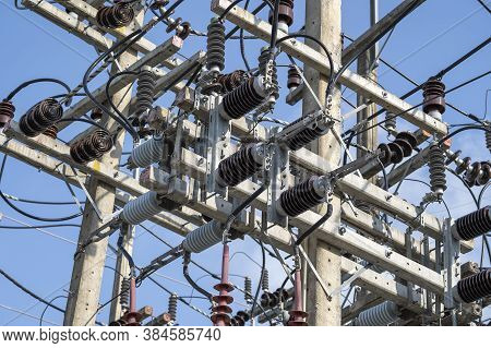High Voltage Electrical Insulation In A Power Substation