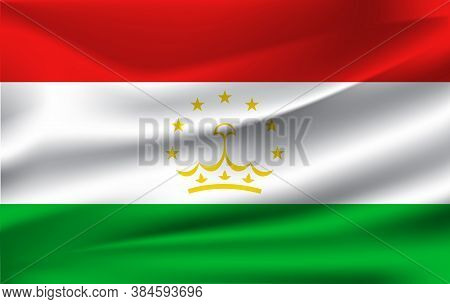 Vector Tajikistan Flag, Tajikistan Flag Illustration, Tajikistan Flag Picture, Tajikistan Flag Image