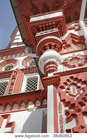 Fragment výzdoba v kostele povýšení svatého kříže Irkutsk