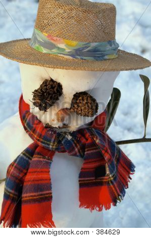 Skumma snögubbe
