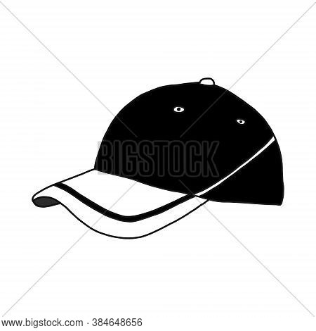 Blank Baseball Cap. Vector Illustration Isolatad On White Background.